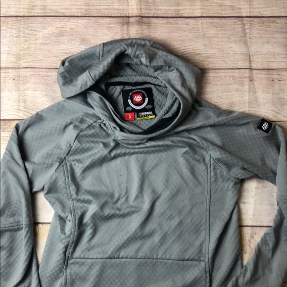686 Men's Light Gray Hoodie Baselayer - Picture 5 of 9